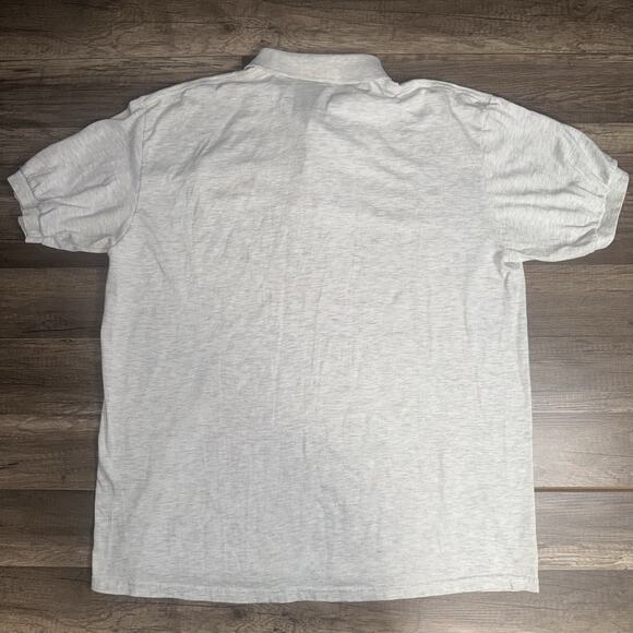 VINTAGE HANES Men Polo Shirt Large Gray Annual Club Fly In - Picture 4 of 5